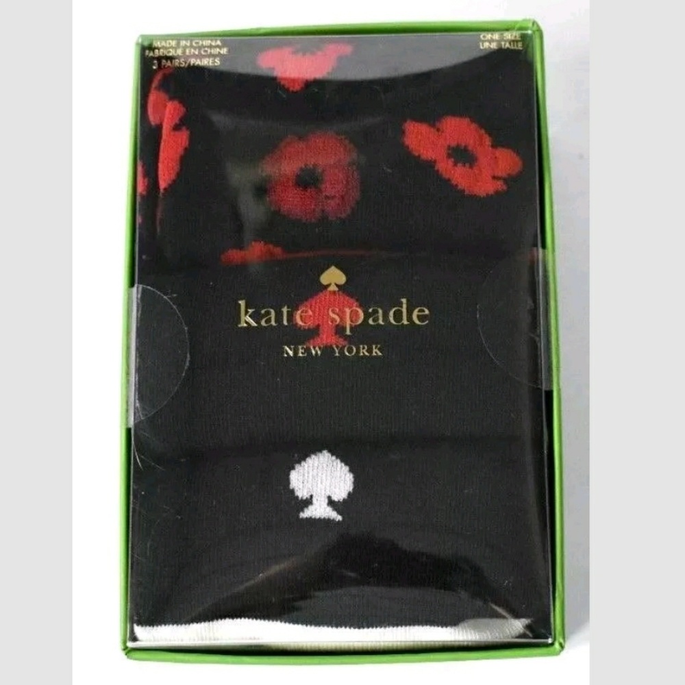 Kate Spade 3 pairs of Socks in Box